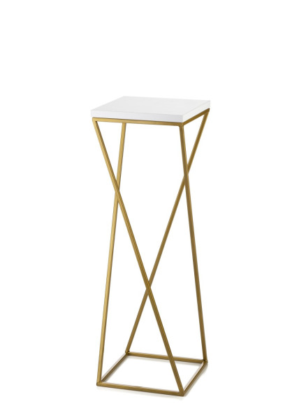 Kwietnik wolnostojący złoto biały 70 cm GLAMOUR 88020