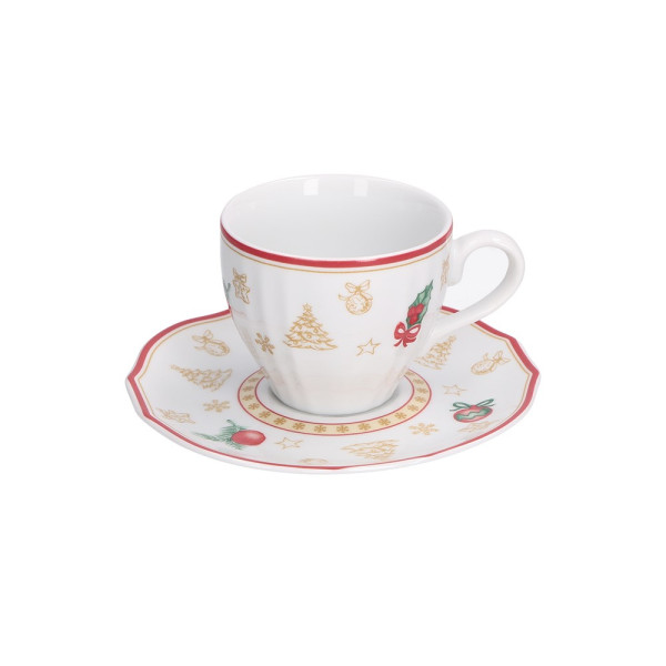 LA PORCELLANA BIANCA CHRISTMAS EDITION Filiżanka ze spodkiem 100 ml 670102