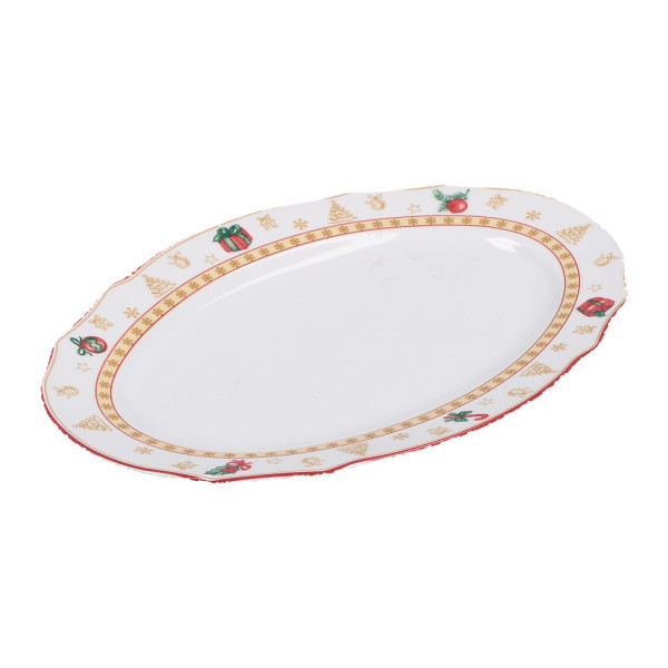 LA PORCELLANA BIANCA CHRISTMAS EDITION Owalna taca 32 cm 673544