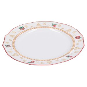 LA PORCELLANA BIANCA CHRISTMAS EDITION Patera na ciasto 31 cm 674255 LA PORCELLANA BIANCA CHRISTMAS EDITION Patera na ciasto 31 cm 674255