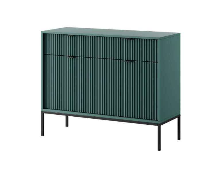 Labrador Zielona Komoda na metalowych nóżkach 104cm Nilo ps 930112