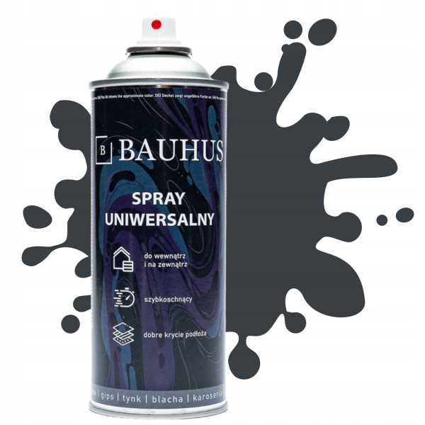 Lakier farba spray emalia RAL 7016 Bauhus antracyt połysk 756973