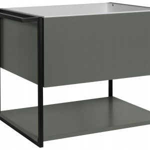 Lakierowana Szafka pod Umywalkę LOV 60 cm Zielona Wisząca Szuflada Wieszak 717136 Lakierowana Szafka pod Umywalkę LOV 60 cm Zielona Wisząca Szuflada Wieszak 717136