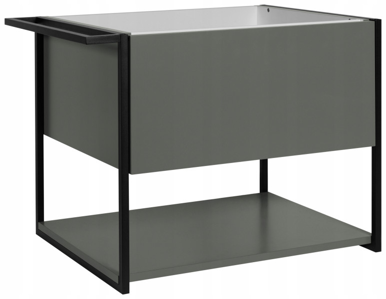 Lakierowana Szafka pod Umywalkę LOV 60 cm Zielona Wisząca Szuflada Wieszak 717136