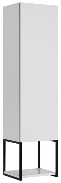 Lakierowany Słupek Wiszący LOV 130 cm Biały Połysk Metalowa Rama 1 Drzwi 717129