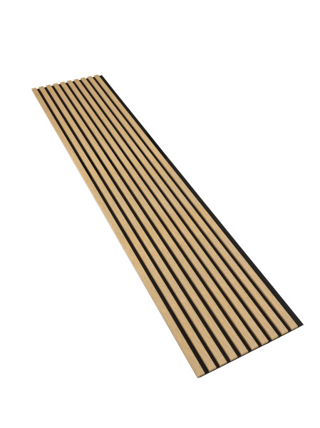 Lamele na czarnej płycie Ścienne 275x46cm Panele Dekoracyjne Dąb Cleveland 756511