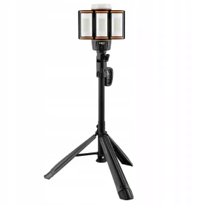 Lampa akumulatorowa warsztatowa na standzie 5000lm LED + ładowarka NEO 510729 Lampa akumulatorowa warsztatowa na standzie 5000lm LED + ładowarka NEO 510729