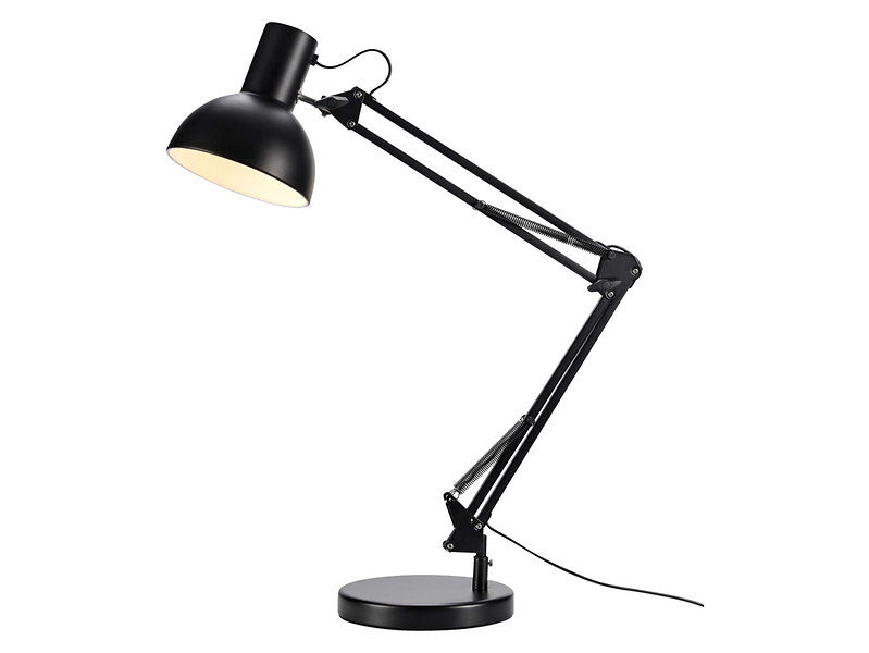 Lampa biurkowa Architect metalowa czarna 48032