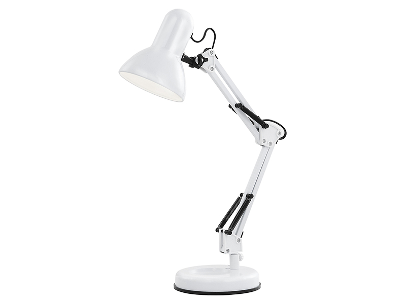 Lampa biurkowa Famous metalowa biała 26987