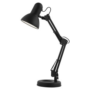 Lampa biurkowa Famous metalowa czarna 26986 Lampa biurkowa Famous metalowa czarna 26986