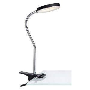 Lampa biurkowa klips Flex metalowa czarna 54831