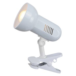 Lampa biurkowa klips metalowa biała 26980 Lampa biurkowa klips metalowa biała 26980