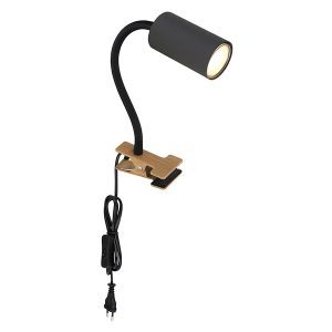 Lampa biurkowa klips Robby metalowa czarna 54825