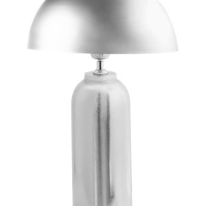 Lampa biurkowa metal klosz 47 cm srebrna 712143 Lampa biurkowa metal klosz 47 cm srebrna 712143