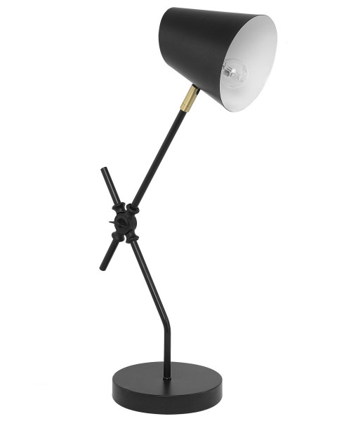 Lampa biurkowa metal regulowana czarna 142088