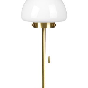 Lampa biurkowa minimalistyczna szklana złota 60976 Lampa biurkowa minimalistyczna szklana złota 60976