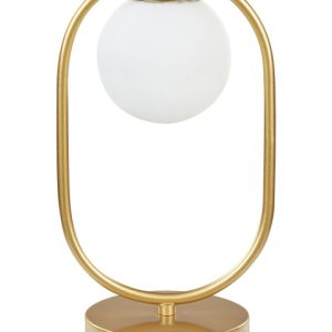 Lampa biurkowa pojedynczy duży klosz szklany 142078 Lampa biurkowa pojedynczy duży klosz szklany 142078