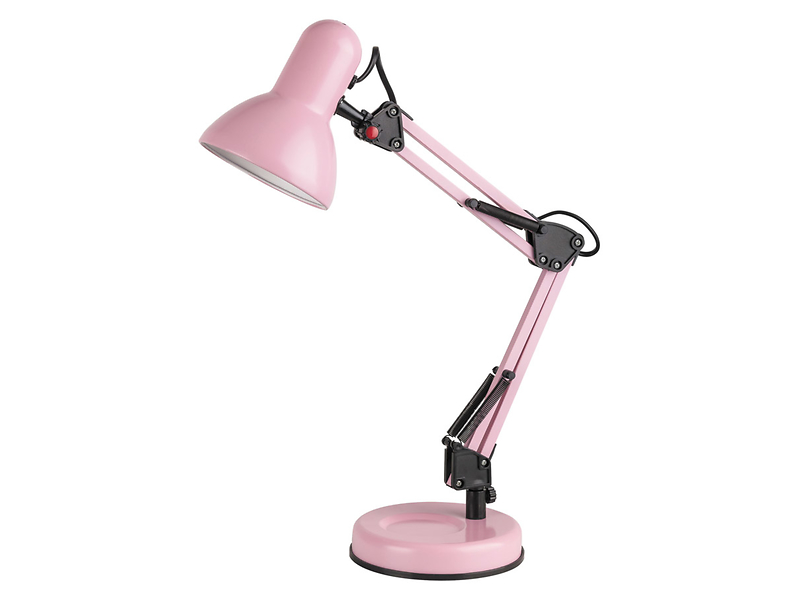Lampa biurkowa Samson stalowa różowa 46243
