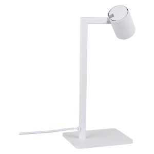 Lampa biurkowa Snow metalowa biała 57333 Lampa biurkowa Snow metalowa biała 57333