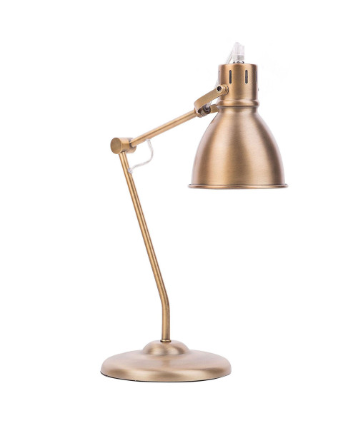 Lampa biurkowa stołowa regulowana mosiężna 60965