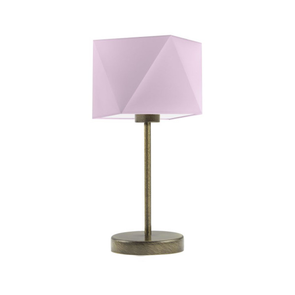 Lampa biurkowa WUHU metal Stare Złoto/ Jasny Fioletowy 939718
