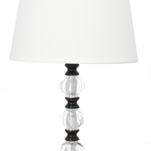 Lampa ceramiczna Livello 34cm czarno biała lampka nocna kabel abażur 893169 Lampa ceramiczna Livello 34cm czarno biała lampka nocna kabel abażur 893169