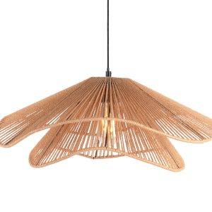 Lampa do jadalni nad stół SOMBRERA, klosz z plecionki, Ø 60 cm 649214 Lampa do jadalni nad stół SOMBRERA, klosz z plecionki, Ø 60 cm 649214
