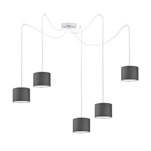 Lampa do jadalni WAIKIKI W5 Chrom – Grafitowy 883556 Lampa do jadalni WAIKIKI W5 Chrom – Grafitowy 883556