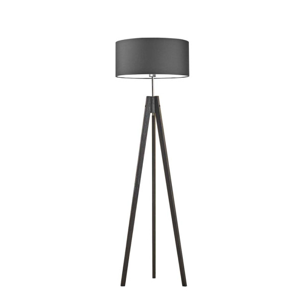 Lampa drewniana abażur Heban/ Grafitowy 1002444