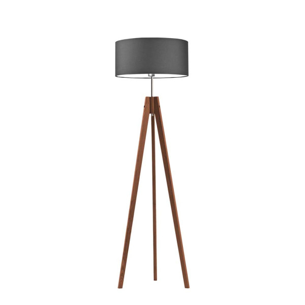 Lampa drewniana abażur Mahoń/ Grafitowy 1002356