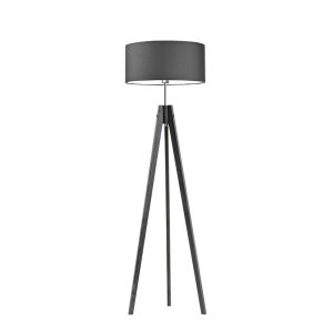 Lampa drewniana abażur Popielaty/ Grafitowy 1002406 Lampa drewniana abażur Popielaty/ Grafitowy 1002406