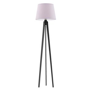 Lampa drewniana podłogowa CURACAO Heban/ Jasny Fioletowy 922298 Lampa drewniana podłogowa CURACAO Heban/ Jasny Fioletowy 922298