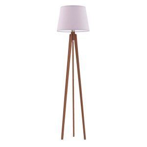 Lampa drewniana podłogowa CURACAO Mahoń/ Jasny Fioletowy 922400 Lampa drewniana podłogowa CURACAO Mahoń/ Jasny Fioletowy 922400