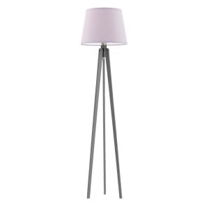 Lampa drewniana podłogowa CURACAO Popielaty/ Jasny Fioletowy 922364 Lampa drewniana podłogowa CURACAO Popielaty/ Jasny Fioletowy 922364