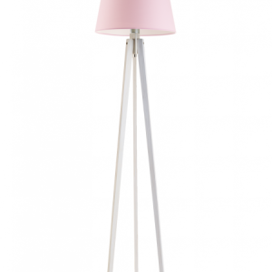 Lampa drewniana stojąca CURACAO Biały/ Jasny Różowy 922322 Lampa drewniana stojąca CURACAO Biały/ Jasny Różowy 922322
