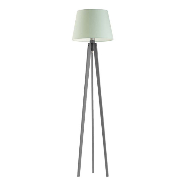 Lampa drewniana stojąca CURACAO Popielaty/ Miętowy 922425