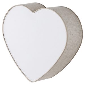 Lampa dziecięca Heart 2-punktowa tkaninowa beżowa 266182