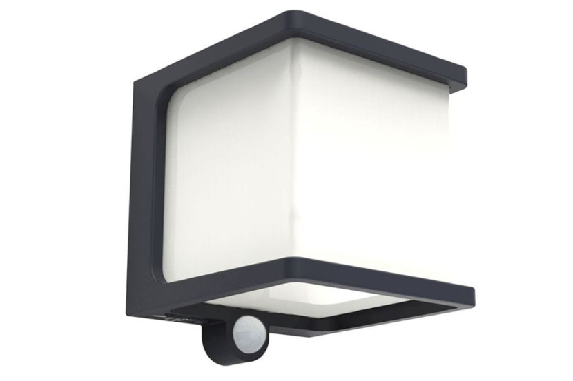 Lampa elewacyjna kinkiet solarny z czujnikiem ruchu antracyt Lutec 915562