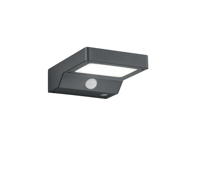 Lampa elewacyjna kinkiet solarny z czujnikiem ruchu antracyt RL 915529