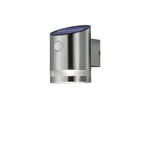 Lampa elewacyjna kinkiet solarny z czujnikiem ruchu SALTA srebrny RL 917684 Lampa elewacyjna kinkiet solarny z czujnikiem ruchu SALTA srebrny RL 917684