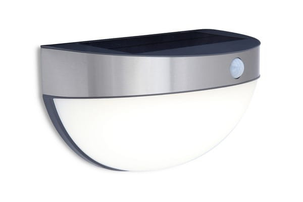 Lampa elewacyjna kinkiet solarny z czujnikiem ruchu srebrny Lutec 1017164