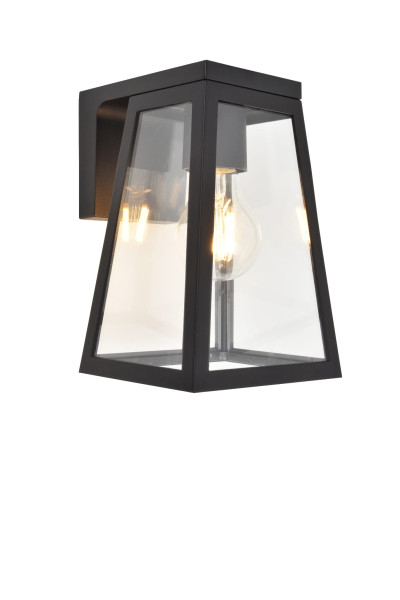 Lampa elewacyjna kinkiet zewnętrzny FIA SOLAR - CZUJNIK RUCHU czarny Lutec 915637