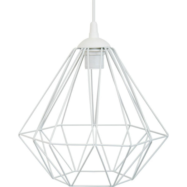 Lampa geometryczna Diamond biała 25 cm GLAM 90533