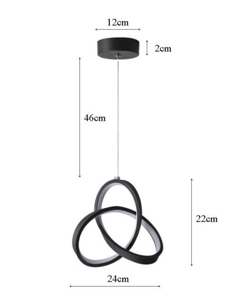 Lampa geometryczna LED wisząca 659803