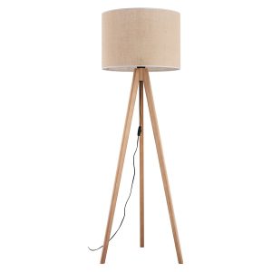 Lampa Grand podłogowa drewniana beżowa 266848 Lampa Grand podłogowa drewniana beżowa 266848