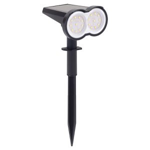 Lampa gruntowa solarna Dual LED czarna 441568 Lampa gruntowa solarna Dual LED czarna 441568