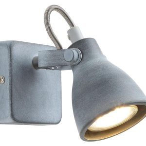 Lampa kinkiet ASH 1x40w gu10 szary mat 205628 Lampa kinkiet ASH 1x40w gu10 szary mat 205628