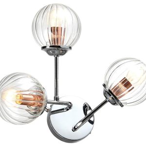 Lampa kinkiet BEST 3x40w e14 chrom+miedź 834647 Lampa kinkiet BEST 3x40w e14 chrom+miedź 834647