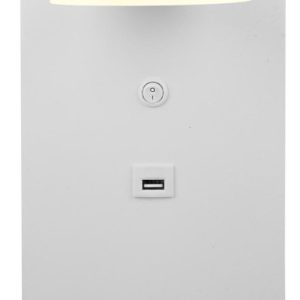 Lampa kinkiet COMPACT 4w led biały + ładowarka usb 794741
