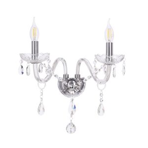 Lampa kinkiet CRISTALLO chromowy 2x40w e14 transparentny 794730